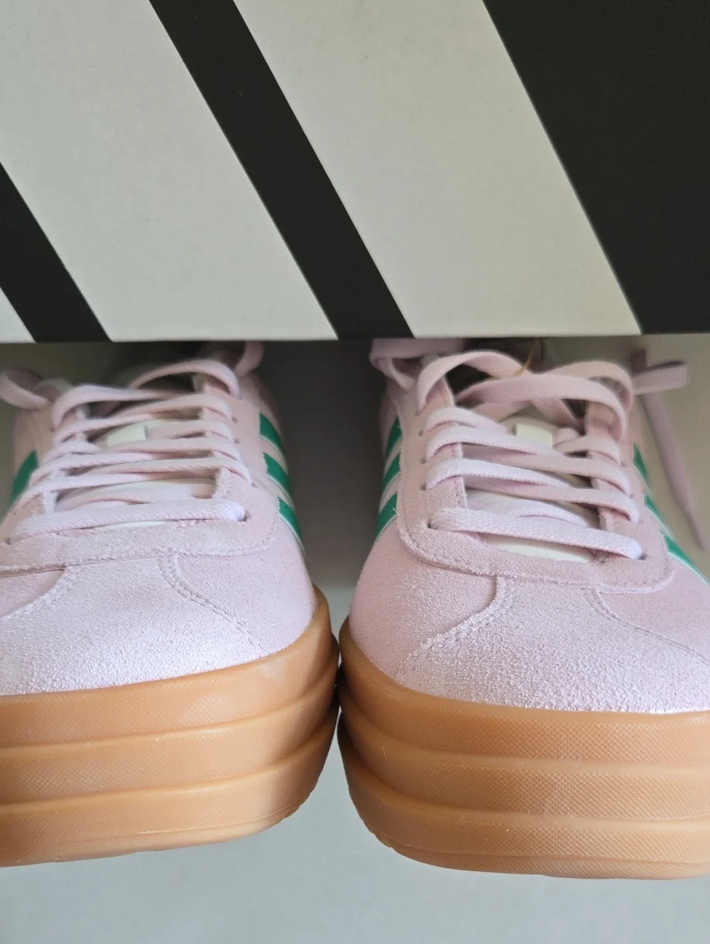 Adidas VL Court Bold Pink Green Platform Sneakers Women's 8.5 NWT - Picture 13 of 16